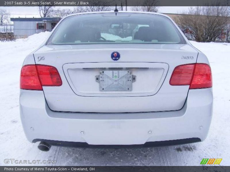 Silver Metallic / Black 2007 Saab 9-5 Aero Sedan