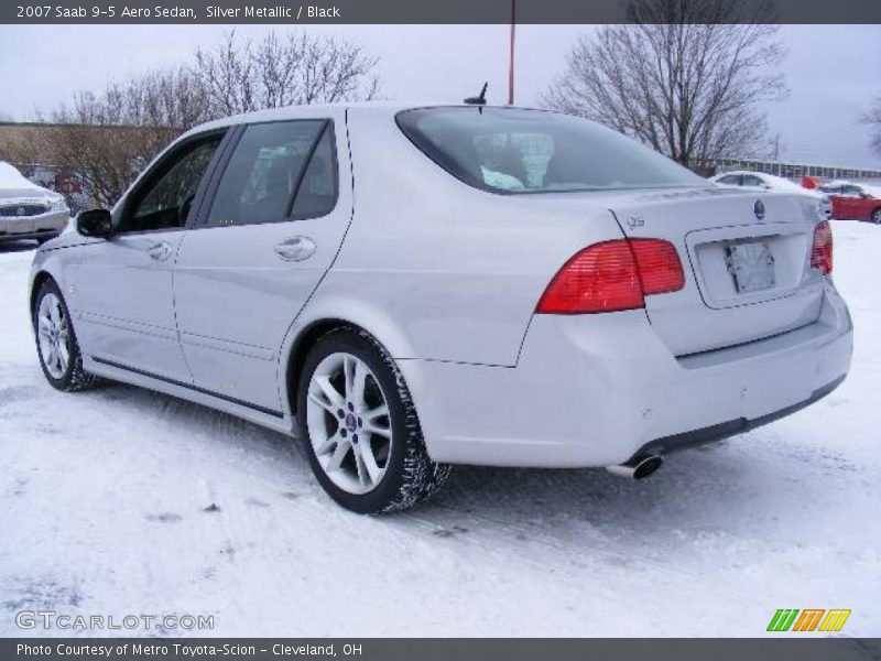 Silver Metallic / Black 2007 Saab 9-5 Aero Sedan