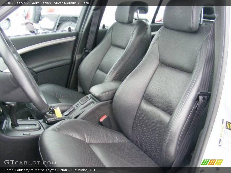 Silver Metallic / Black 2007 Saab 9-5 Aero Sedan