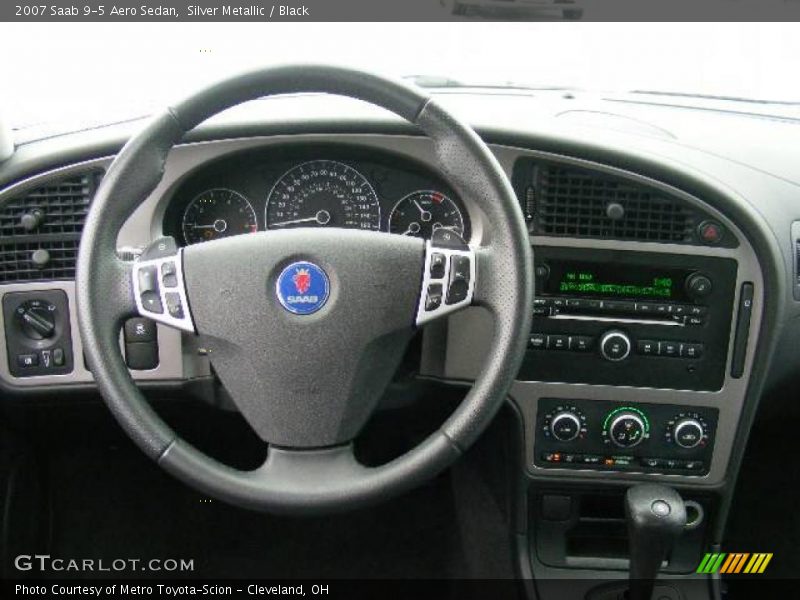 Silver Metallic / Black 2007 Saab 9-5 Aero Sedan