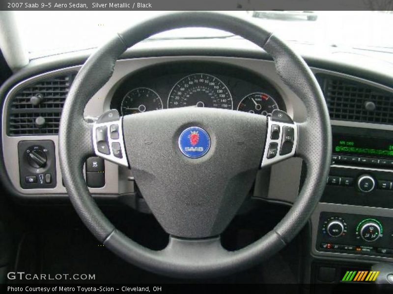 Silver Metallic / Black 2007 Saab 9-5 Aero Sedan