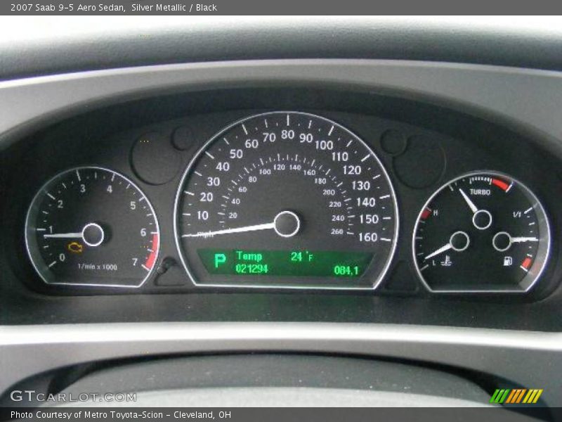 Silver Metallic / Black 2007 Saab 9-5 Aero Sedan