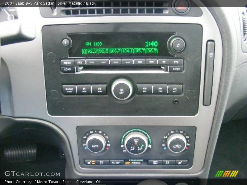 Silver Metallic / Black 2007 Saab 9-5 Aero Sedan