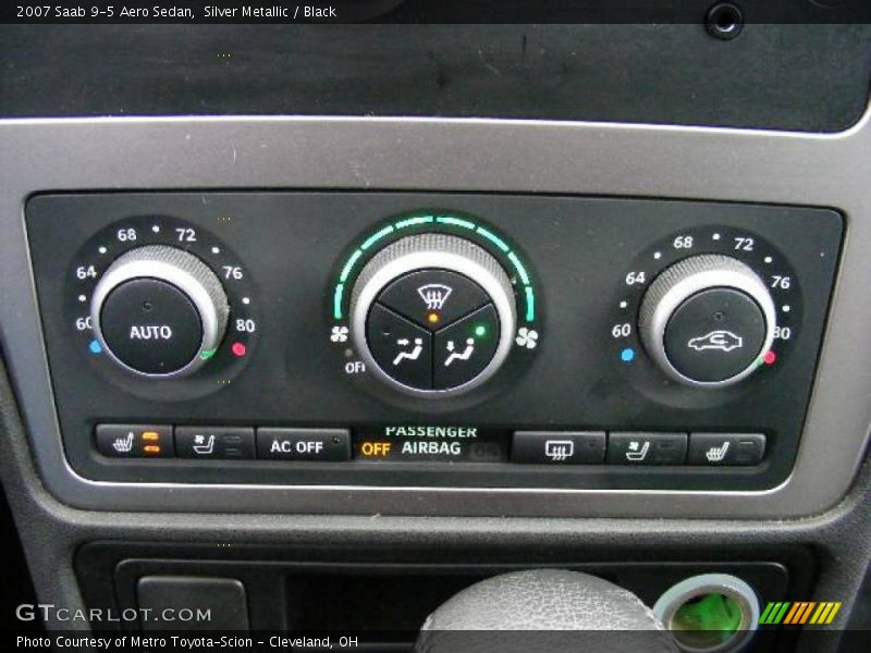 Silver Metallic / Black 2007 Saab 9-5 Aero Sedan
