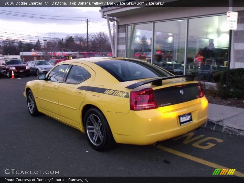 Top Banana Yellow / Dark Slate Gray/Light Slate Gray 2006 Dodge Charger R/T Daytona