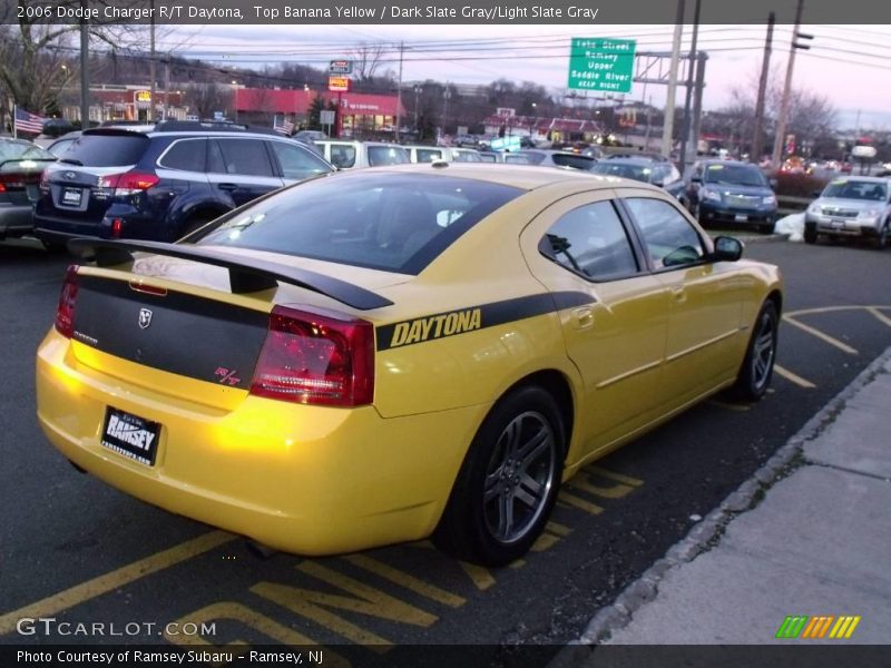 Top Banana Yellow / Dark Slate Gray/Light Slate Gray 2006 Dodge Charger R/T Daytona