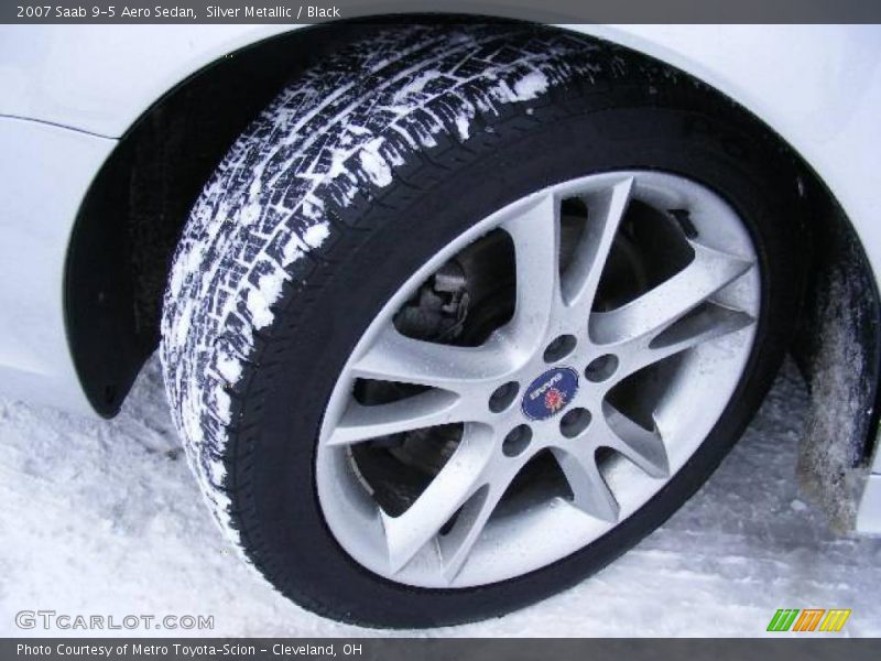 Silver Metallic / Black 2007 Saab 9-5 Aero Sedan