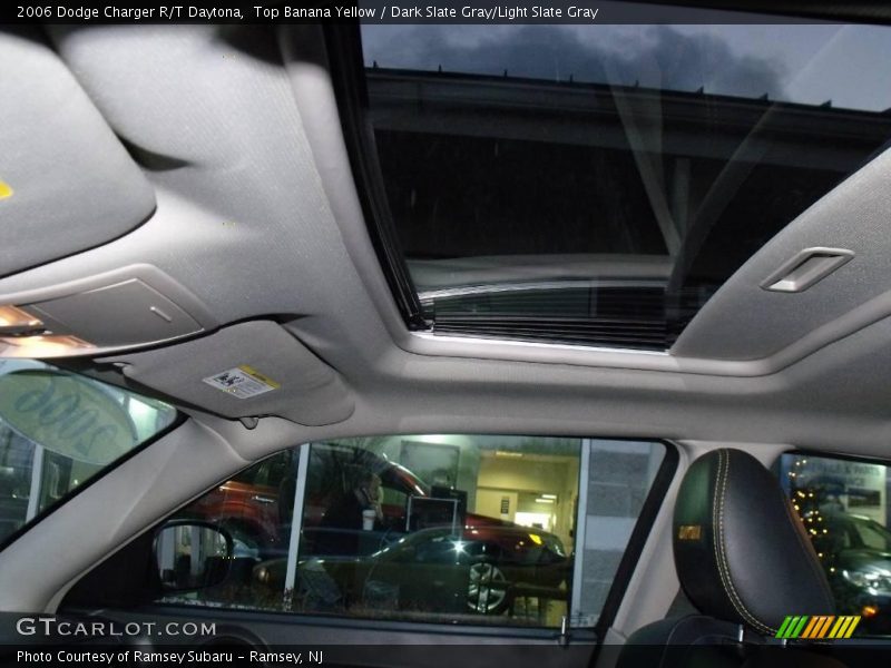 Top Banana Yellow / Dark Slate Gray/Light Slate Gray 2006 Dodge Charger R/T Daytona