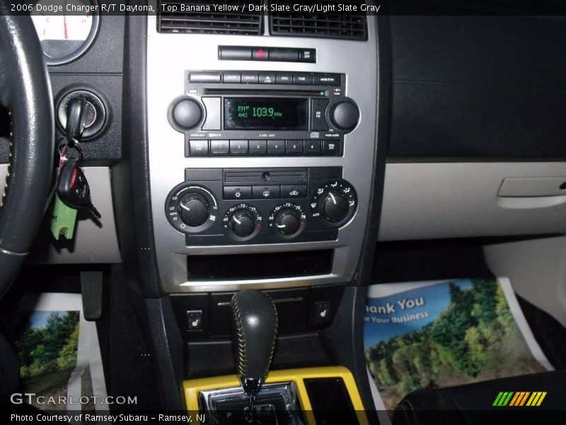 Top Banana Yellow / Dark Slate Gray/Light Slate Gray 2006 Dodge Charger R/T Daytona