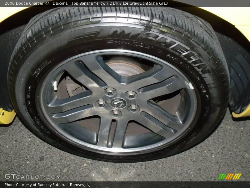 Top Banana Yellow / Dark Slate Gray/Light Slate Gray 2006 Dodge Charger R/T Daytona