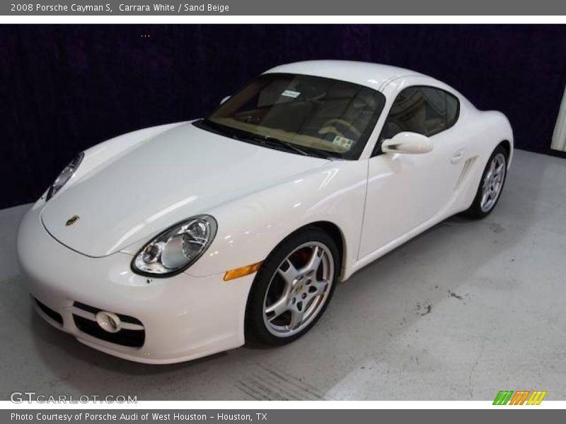 Carrara White / Sand Beige 2008 Porsche Cayman S
