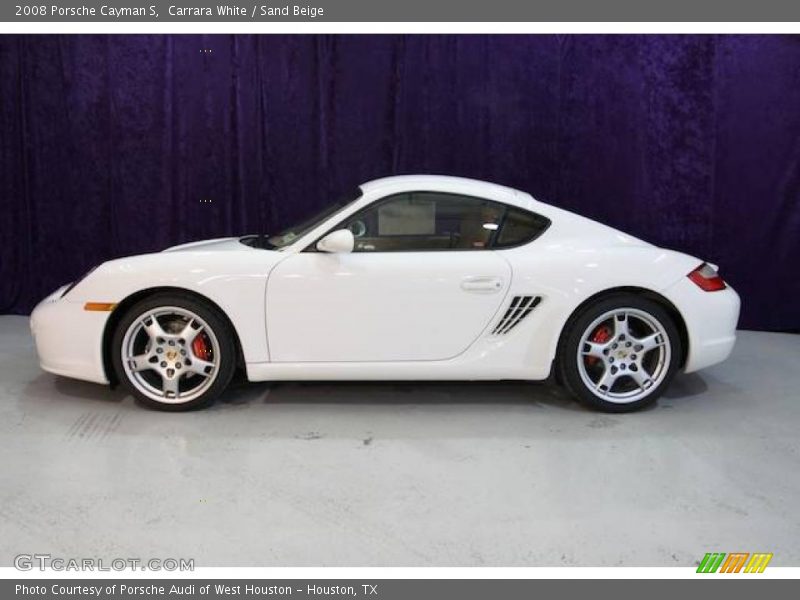 Carrara White / Sand Beige 2008 Porsche Cayman S