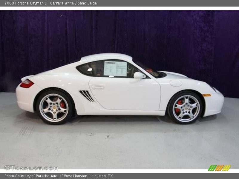 Carrara White / Sand Beige 2008 Porsche Cayman S