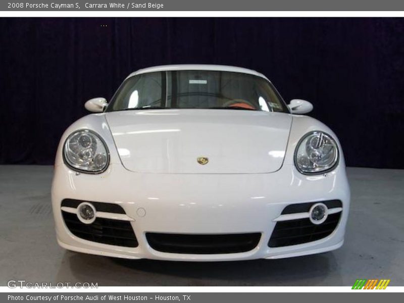 Carrara White / Sand Beige 2008 Porsche Cayman S