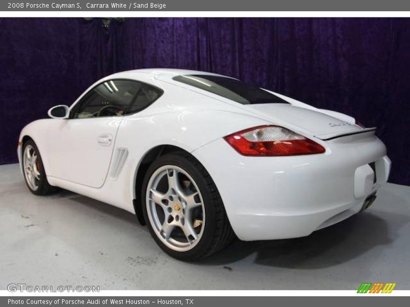 Carrara White / Sand Beige 2008 Porsche Cayman S