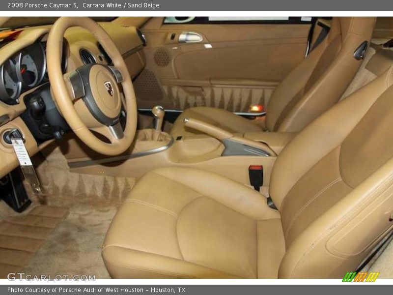 Carrara White / Sand Beige 2008 Porsche Cayman S