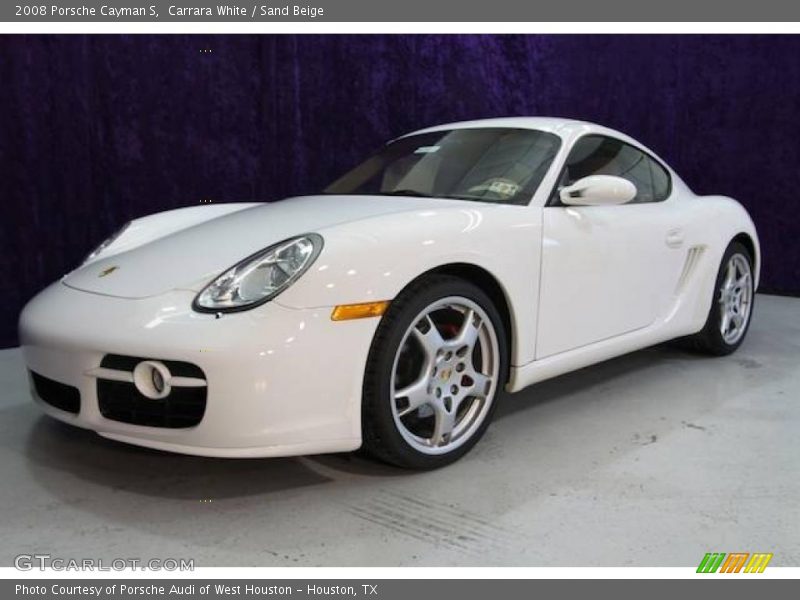 Carrara White / Sand Beige 2008 Porsche Cayman S