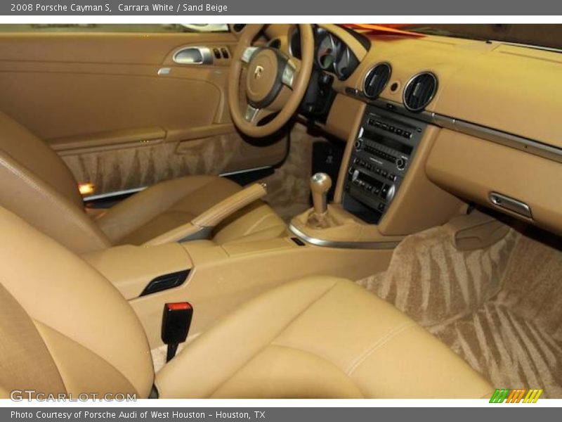Carrara White / Sand Beige 2008 Porsche Cayman S