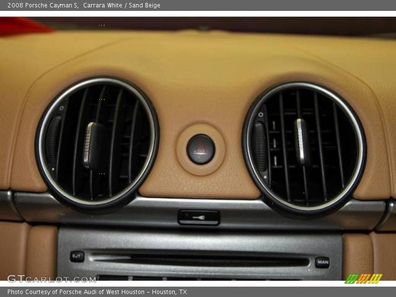 Carrara White / Sand Beige 2008 Porsche Cayman S
