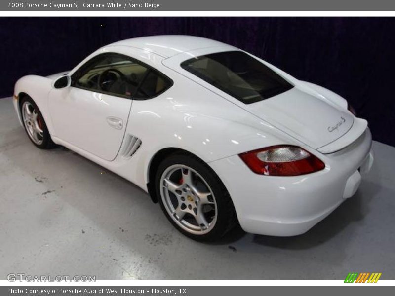 Carrara White / Sand Beige 2008 Porsche Cayman S