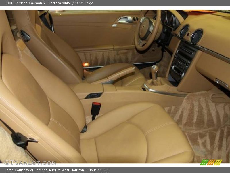 Carrara White / Sand Beige 2008 Porsche Cayman S