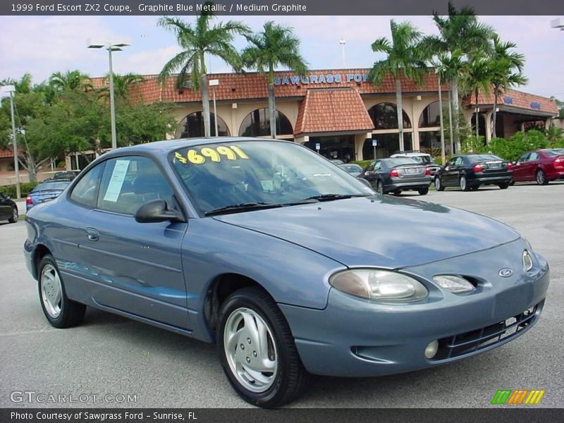 Graphite Blue Metallic / Medium Graphite 1999 Ford Escort ZX2 Coupe