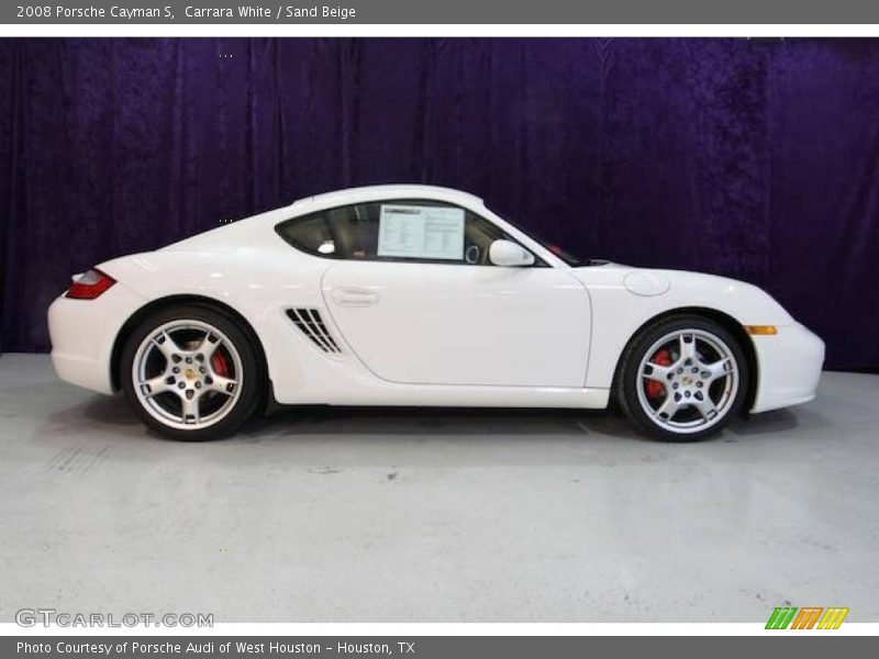 Carrara White / Sand Beige 2008 Porsche Cayman S