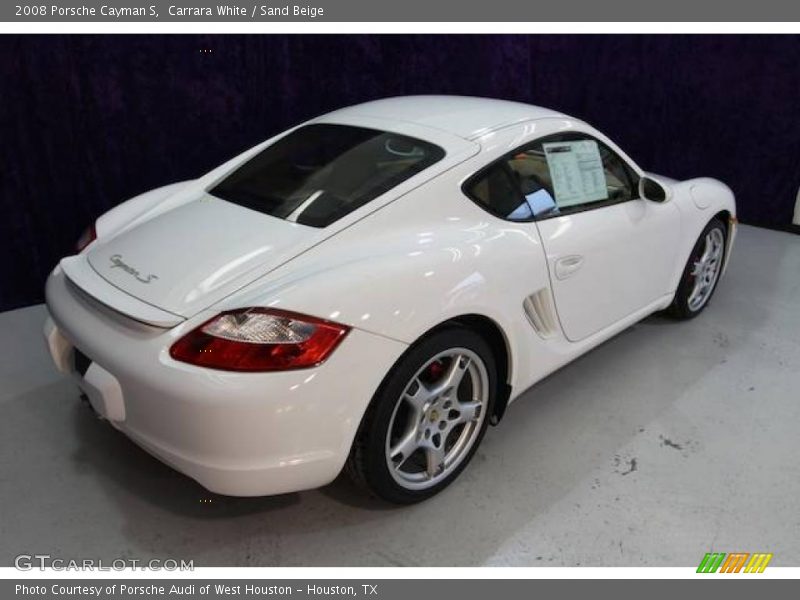 Carrara White / Sand Beige 2008 Porsche Cayman S