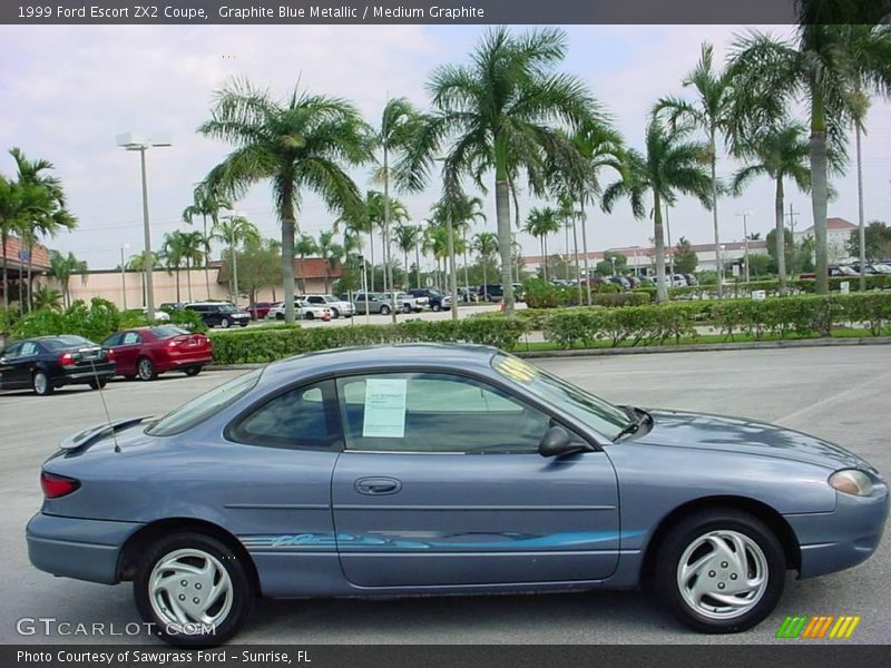 Graphite Blue Metallic / Medium Graphite 1999 Ford Escort ZX2 Coupe