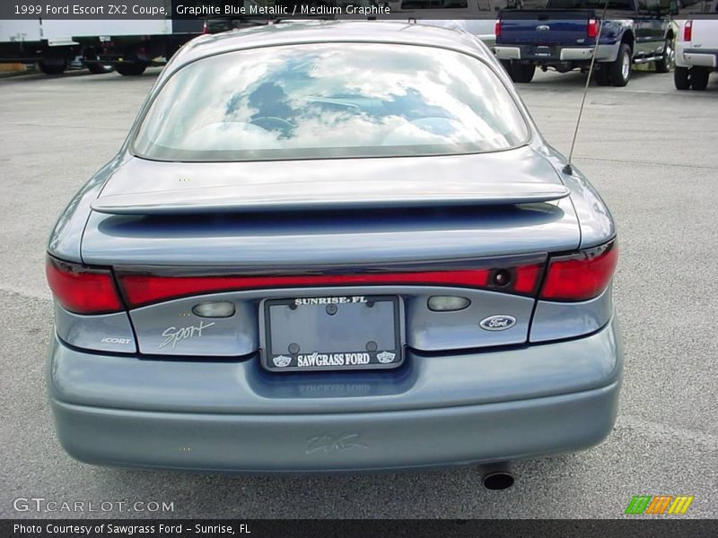 Graphite Blue Metallic / Medium Graphite 1999 Ford Escort ZX2 Coupe