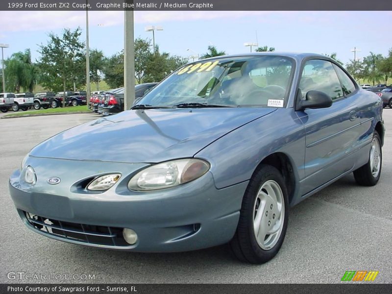 Graphite Blue Metallic / Medium Graphite 1999 Ford Escort ZX2 Coupe