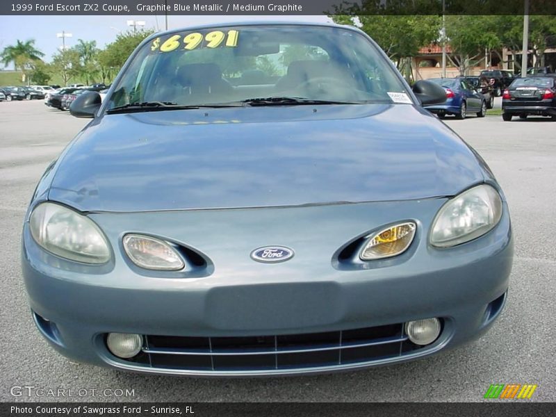 Graphite Blue Metallic / Medium Graphite 1999 Ford Escort ZX2 Coupe