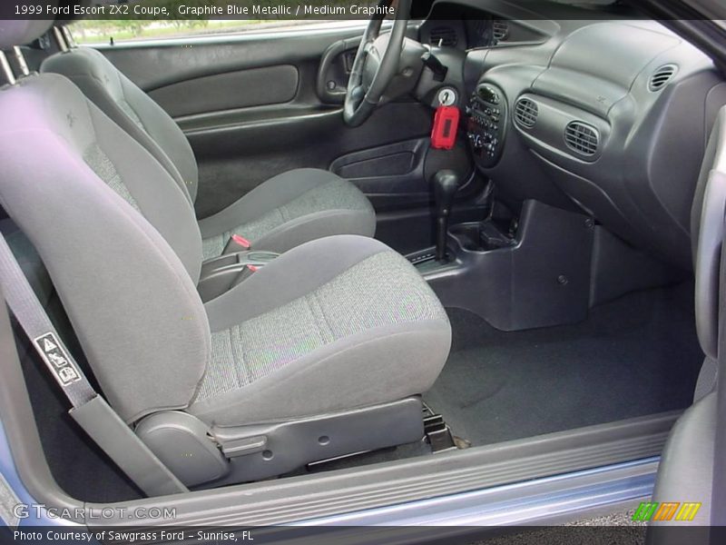 Graphite Blue Metallic / Medium Graphite 1999 Ford Escort ZX2 Coupe