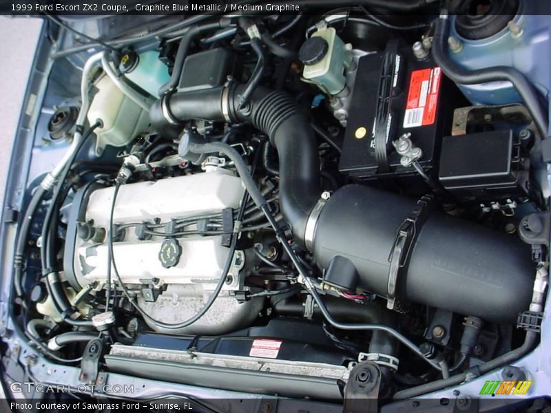 Graphite Blue Metallic / Medium Graphite 1999 Ford Escort ZX2 Coupe
