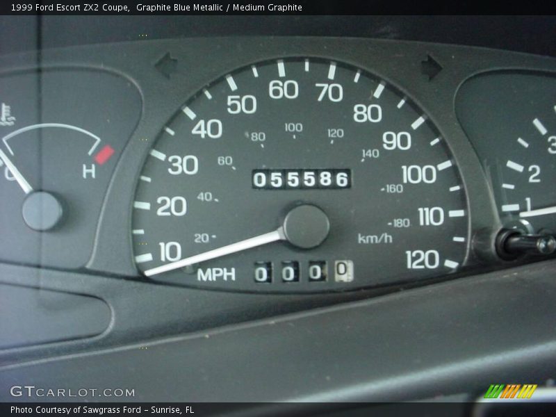 Graphite Blue Metallic / Medium Graphite 1999 Ford Escort ZX2 Coupe