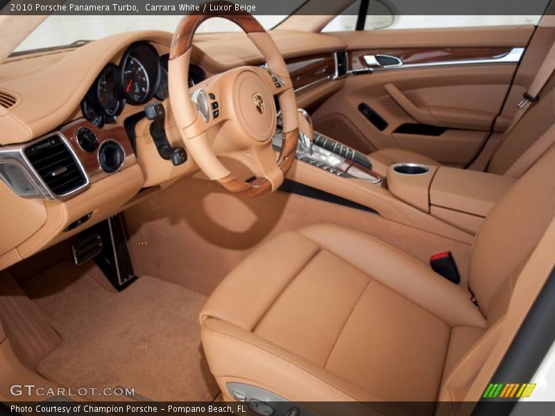 Carrara White / Luxor Beige 2010 Porsche Panamera Turbo