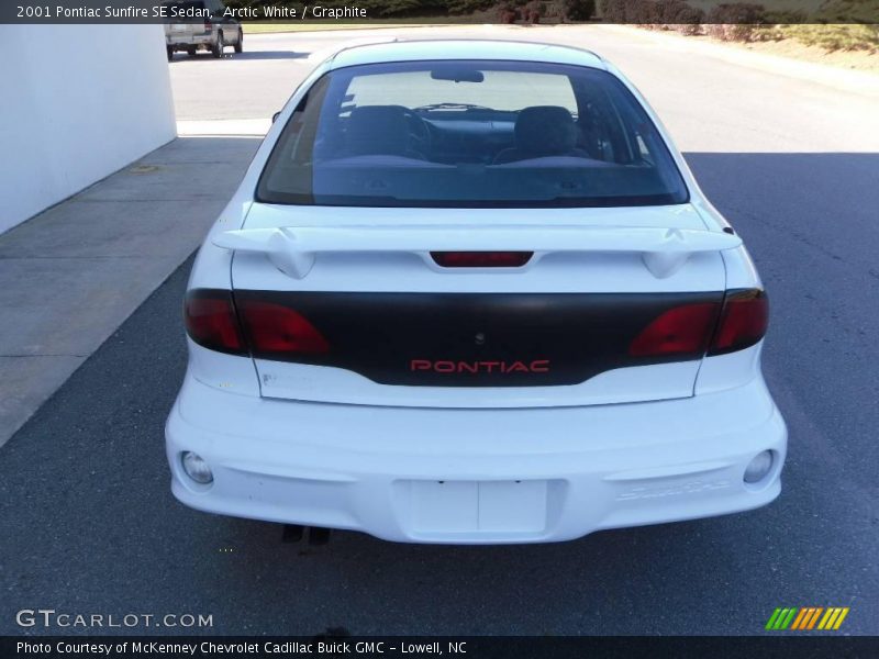 Arctic White / Graphite 2001 Pontiac Sunfire SE Sedan