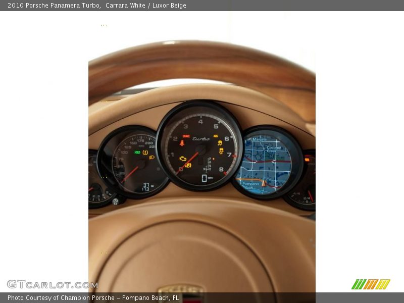 Carrara White / Luxor Beige 2010 Porsche Panamera Turbo