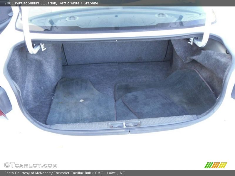Arctic White / Graphite 2001 Pontiac Sunfire SE Sedan