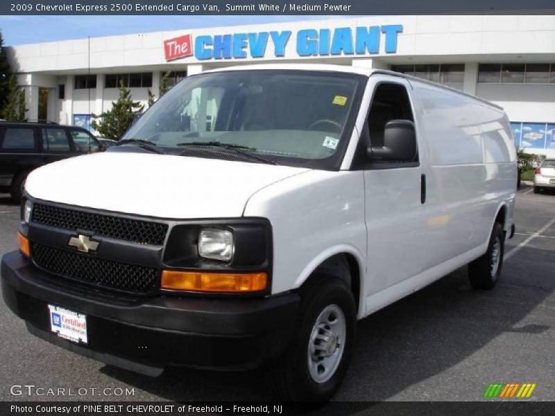 Summit White / Medium Pewter 2009 Chevrolet Express 2500 Extended Cargo Van