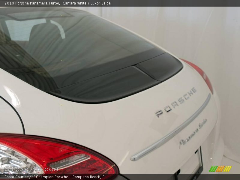 Carrara White / Luxor Beige 2010 Porsche Panamera Turbo