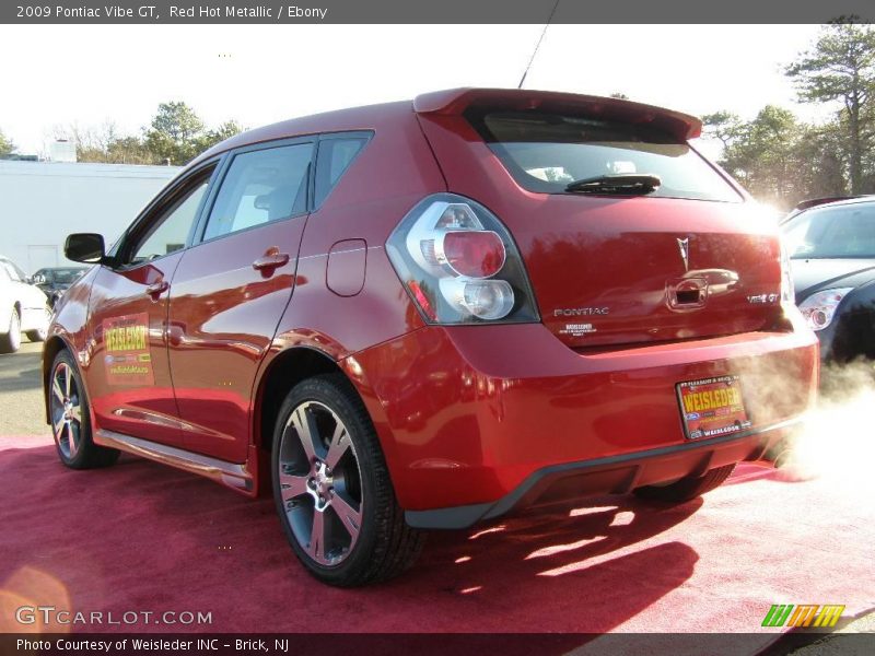 Red Hot Metallic / Ebony 2009 Pontiac Vibe GT