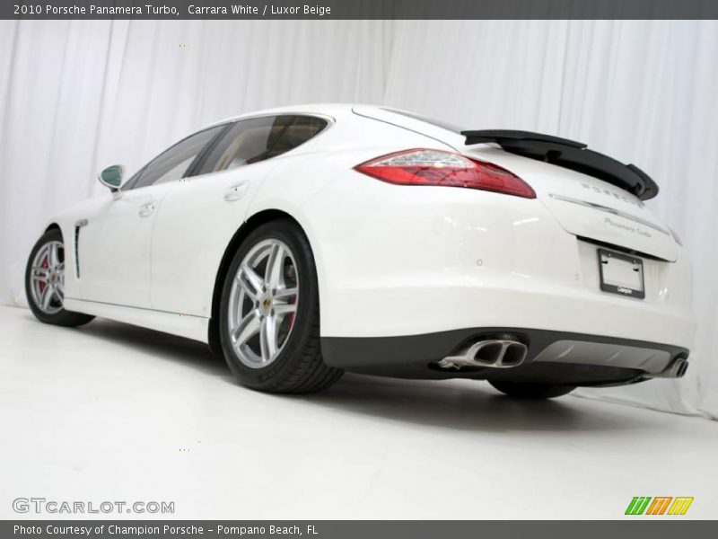 Carrara White / Luxor Beige 2010 Porsche Panamera Turbo