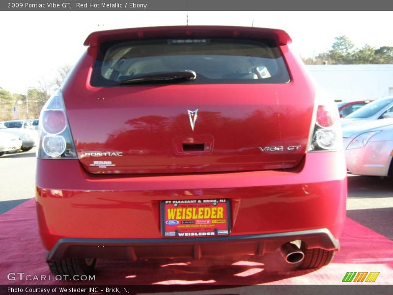 Red Hot Metallic / Ebony 2009 Pontiac Vibe GT