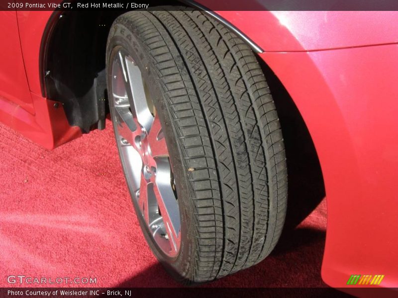 Red Hot Metallic / Ebony 2009 Pontiac Vibe GT