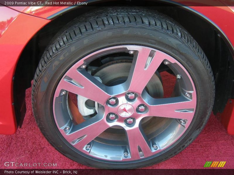 Red Hot Metallic / Ebony 2009 Pontiac Vibe GT