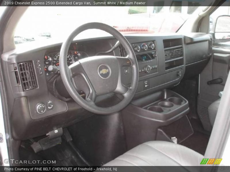 Summit White / Medium Pewter 2009 Chevrolet Express 2500 Extended Cargo Van