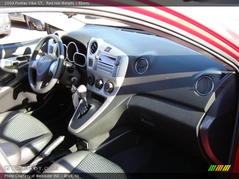 Red Hot Metallic / Ebony 2009 Pontiac Vibe GT