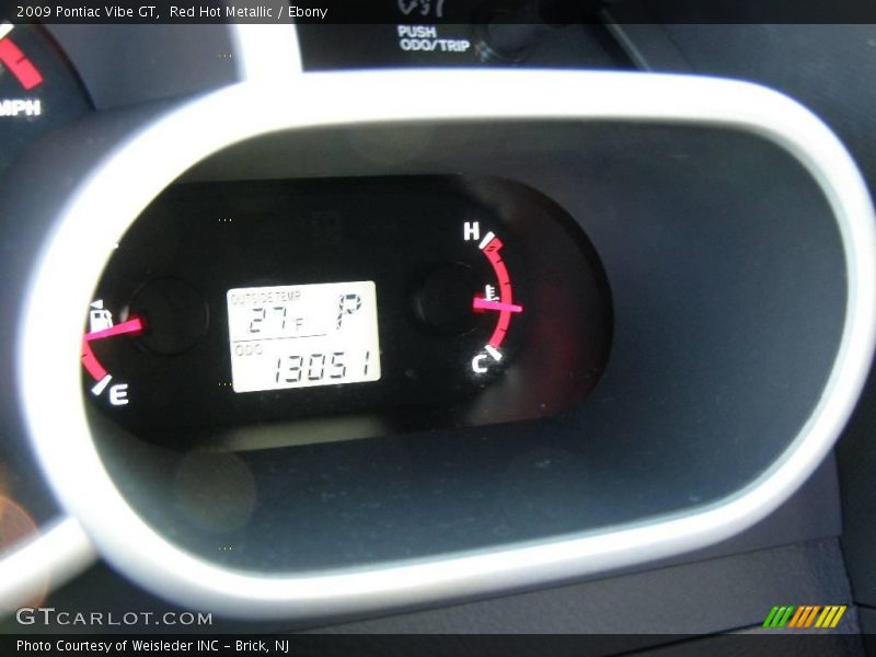 Red Hot Metallic / Ebony 2009 Pontiac Vibe GT