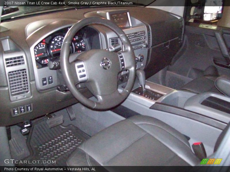Smoke Gray / Graphite Black/Titanium 2007 Nissan Titan LE Crew Cab 4x4